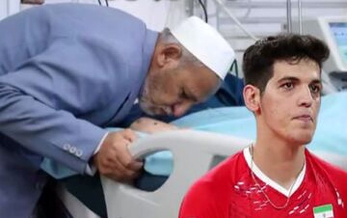 لحظه اعلام خبر فوت صابر کاظمی و اشک‌های پدر