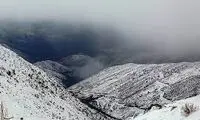 تصویر حیرت‌انگیز از حجم بارش برف در کردستان
