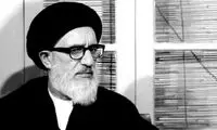 عکسی از روحانی معروف بر سر مزار آیت الله طالقانی