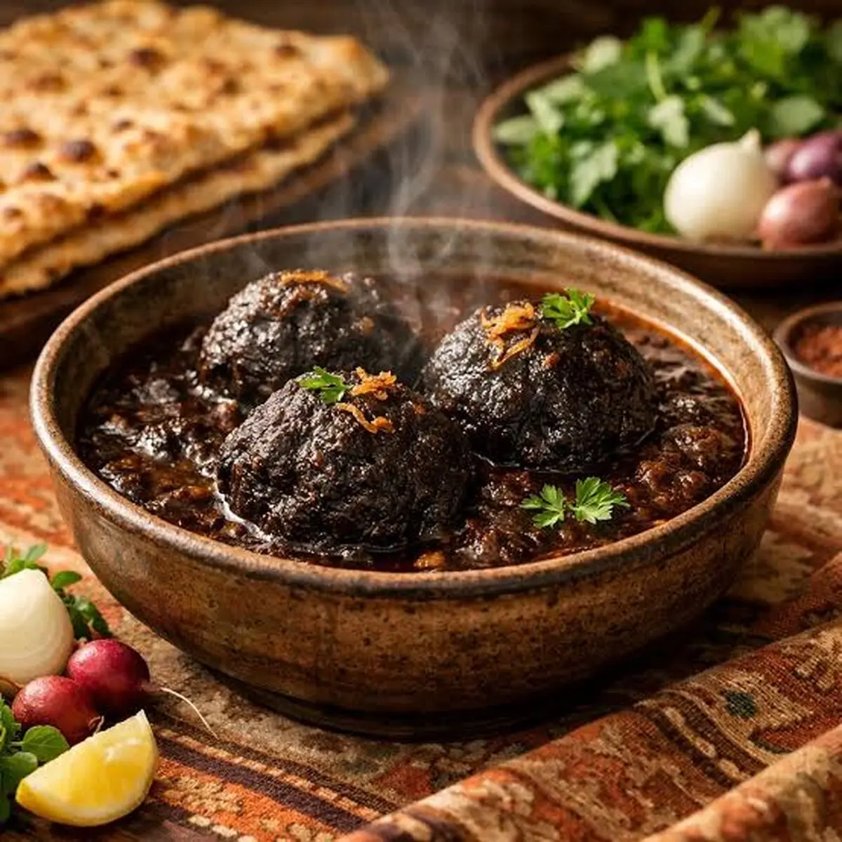 دستور تهیه کوفته سیاه کرمانشاه با طعم و عطر بی‌نظیر