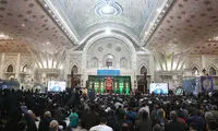 تصاویری از پسر رفسنجانی و سیداحمد در مراسم  قدر