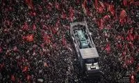 نمایی از خودروی حامل پیکر رهبر انقلاب در عراق