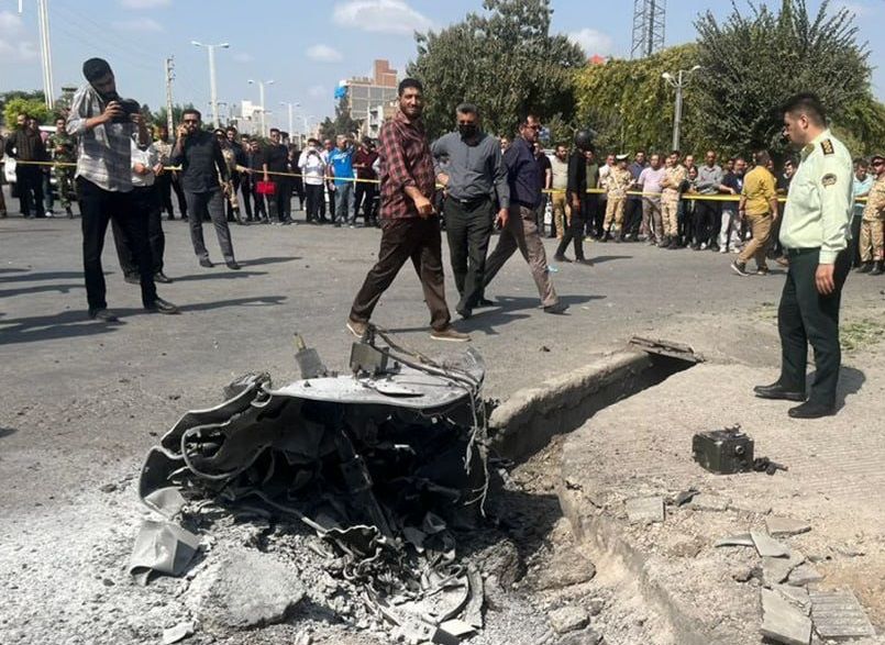 اولین تصاویر از سقوط شی ناشناخته در شمال ایران