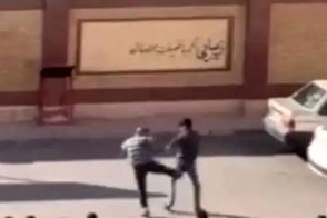 ویدئو ناراحت‌کننده از برخورد با یک دانش‌آموز در پرند