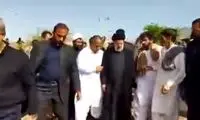 سرعت بالای رئیسی محافظانش را جا گذاشت!