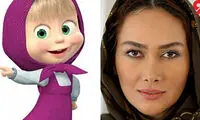 شباهت جالب آنا نعمتی به خانم جذاب کارتونی 