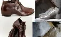 تصویری از کفش بازسازی شده سربازان هخامنشی