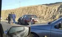 عکسی از له شدن پژو پارس در اتوبان تهران