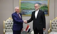تصاویری از دیدار پزشکیان با ریس‌جمهور عراق در ترکمنستان