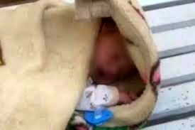 ویدئو تلخ از رها کردن یک نوزاد در قلعه‌ حسن‌خان