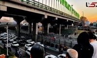 سقوط مرگبار از پل نیایش در تهران