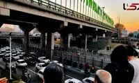 سقوط مرگبار از پل نیایش در تهران