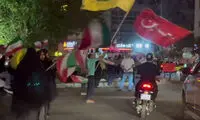 تجمع در میدان فردوسی ساعت ۲ بامداد