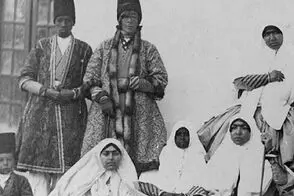 چهره «عزیزخان» خواجه دربار قاجار در جوانی