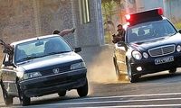 لحظات دلهره‌آور تعقیب و گریز پلیس با یک سمند