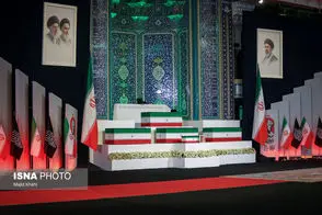 عکس معنادار از موشک عماد همزمان با مراسم وداع