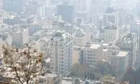تصویر پربازدید از شدت آلودگی هوا در تهران