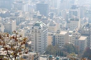 تصویر پربازدید از شدت آلودگی هوا در تهران