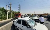 تصادف زنجیره‌ای مرگبار در بزرگراه امام علی(ع)