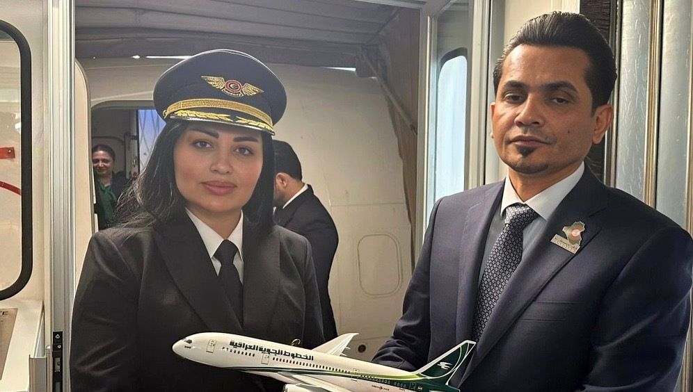 اولین کاپیتان خلبان زن در هواپیمایی ملی عراق