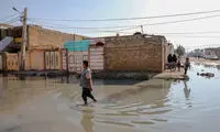 خیابان‌های جزیره هرمز قایق رو شد!