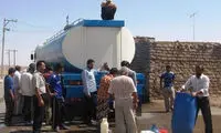 آبرسانی با تانکر در خوزستان