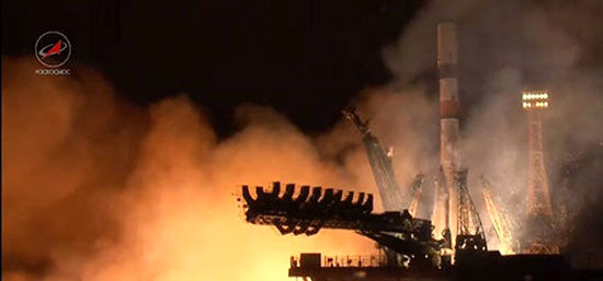 پرتاب موفق موشک سایوز به ایستگاه فضایی