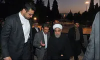 عکس: روحانی در آرامگاه سعدی شیرازی