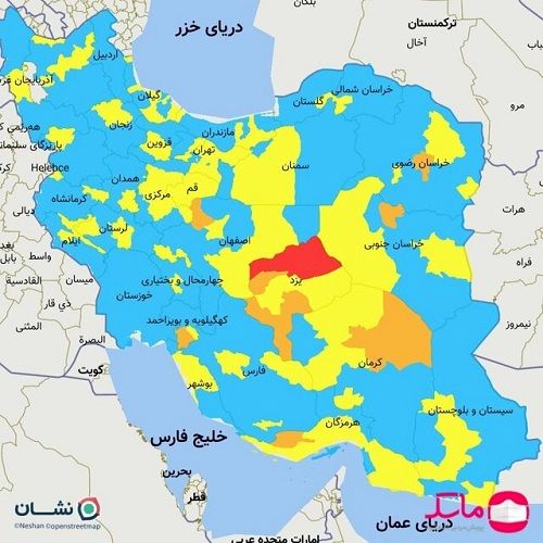 چگونه نقشه کرونایی‌ کشور قرمز شد؟