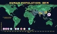 افزایش جمعیت جهان را در گذر زمان تماشا کنید