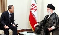 عکس؛ دیدار بان کی مون با رهبر معظم انقلاب