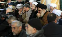 احمدی‌نژاد در مراسم تشییع پیکر سردار سلیمانی