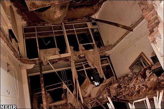 تصاویر اسفناک از ریزش آوار در سهروردی