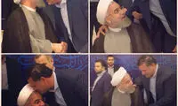 بوسه علی دایی بر پیشانی روحانی +عکس