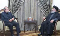 عکس: دیدار لاریجانی با سید حسن نصرالله