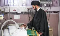امام جمعه محبوب بیله‌سوار در بیمارستان