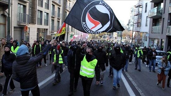 تظاهرات در بلژیک برای حمایت از جلیقه زردها
