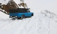 ارتفاع برف در گردنه الماس از دو متر فراتر رفت

