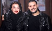 عکس جدید همسر جواد عزتی با میکاپی غلیظ و متفاوت
