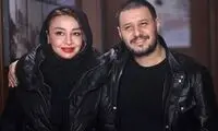 عکس جدید همسر جواد عزتی با میکاپی غلیظ و متفاوت