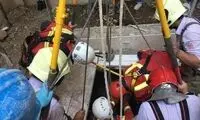 حبس مرگبار کارگر جوان زیر خروارها خاک