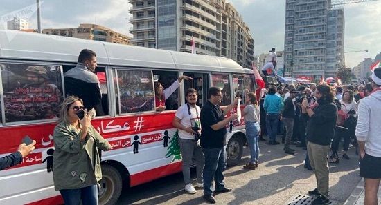 «اتوبوس انقلاب» فتنه‌ی جدید آمریکا در لبنان؟