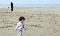 عکسی جالب از محسن یگانه و دخترش