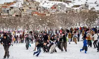 عکس: جشنواره آدم برفی مریوان