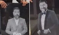 تصویری تلخ از سنگ مزار علی انصاریان