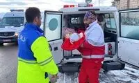  تلاشگران هلال احمر ناجی جان نوزاد ۵ ماهه شدند