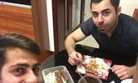 عکس: پورعلی گنجی و کباب کوبیده در چین