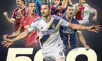 ایبراهیموویچ به رکورد ۵۰۰ گل رسید