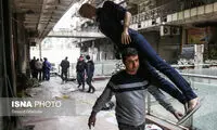 تخلیه اجناس باقی‌ مانده پلاسکو