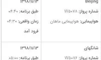 عجیب اما واقعی؛ تداوم پرواز‌ها از چین به ایران